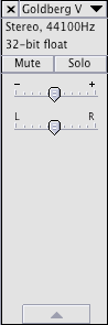 Track volume slider